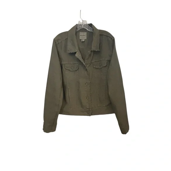 Tommy Bahama NWOT Two Palms raw edge 100% linen jacket - Picture 7 of 14